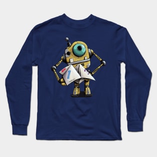 Robot - Random Error Message Generator Long Sleeve T-Shirt